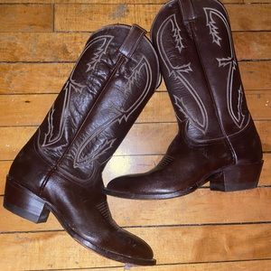 Leather western Boots women size 8b
